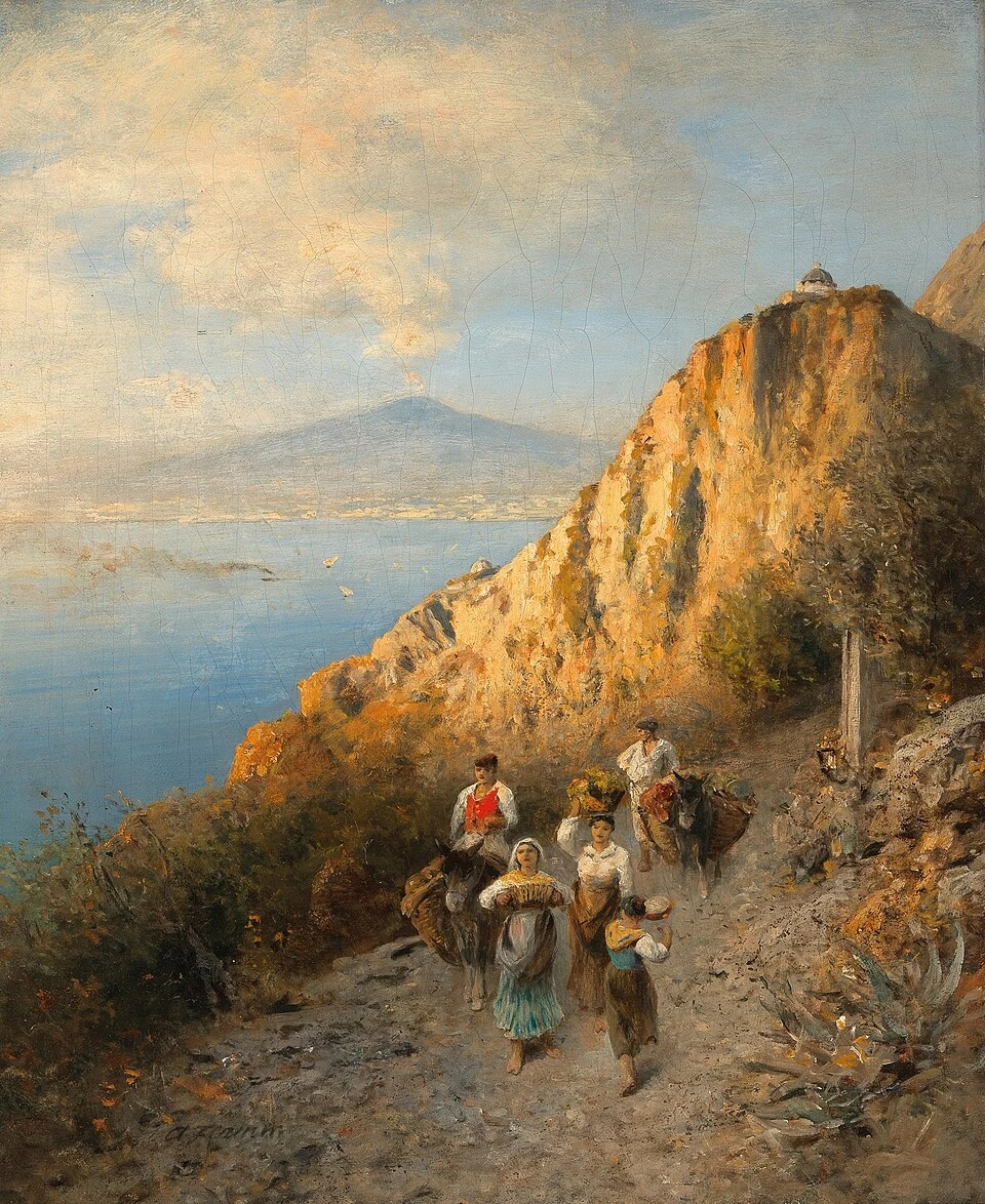Sulla via del ritorno dal mercato